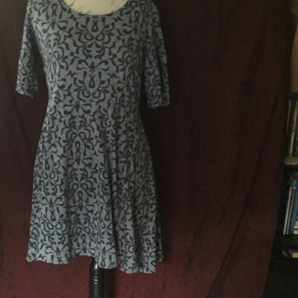 #146 Maurices blue print dress